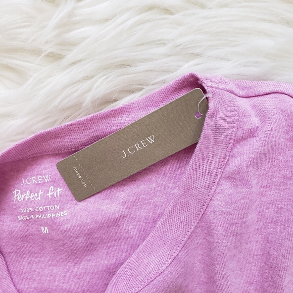 NEW J.Crew Perfect Fit Short Sleeve Slip-on T-shirt - Picture 4 of 6